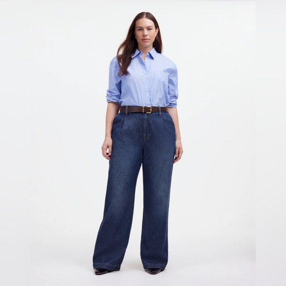 Madewell Denim - NWT Madewell The Harlow Wide-Leg Jeans: Airy Denim Edition in Fieldale Wash 33